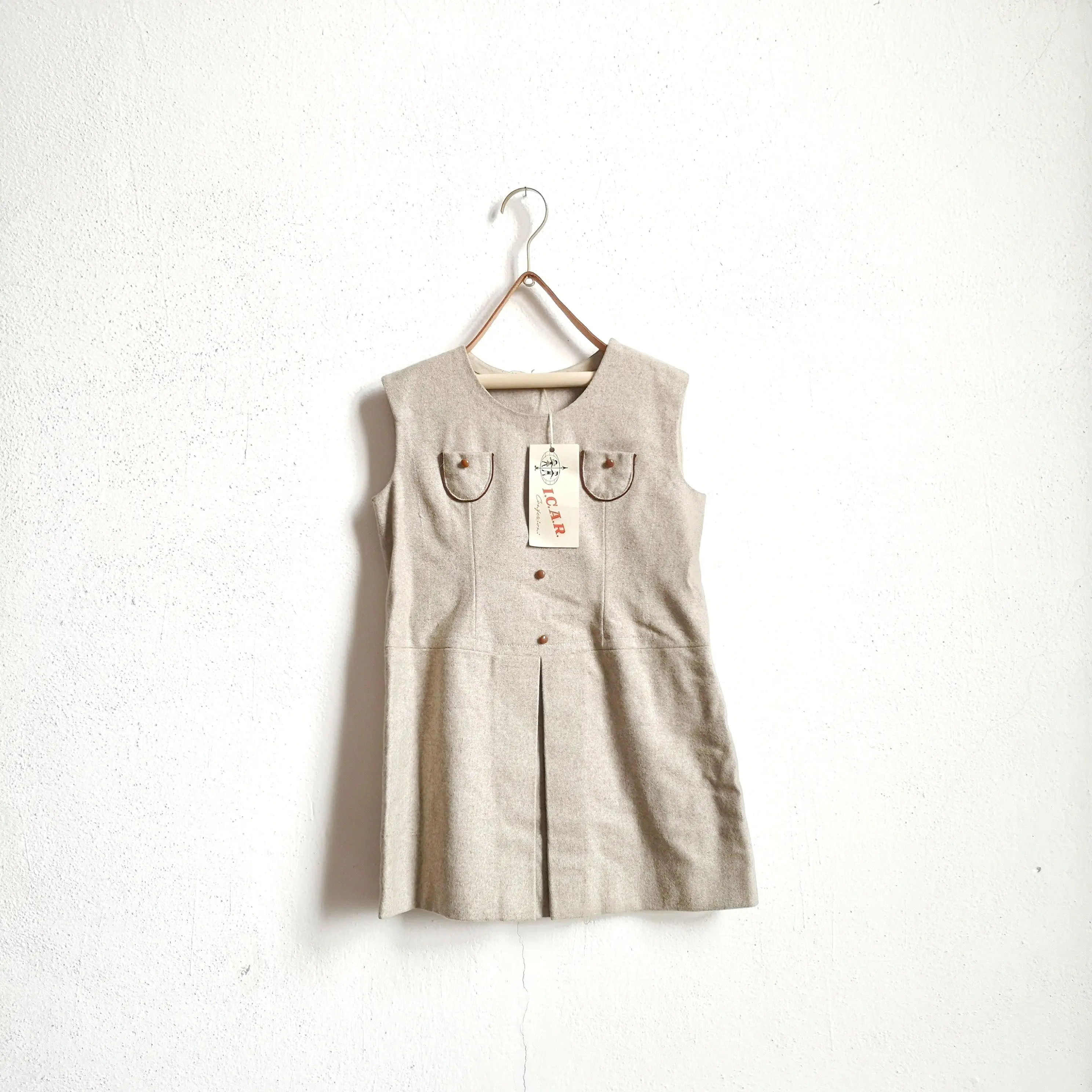 [Unworn]  VINTAGE Wool dress 4Y  (dead stock)