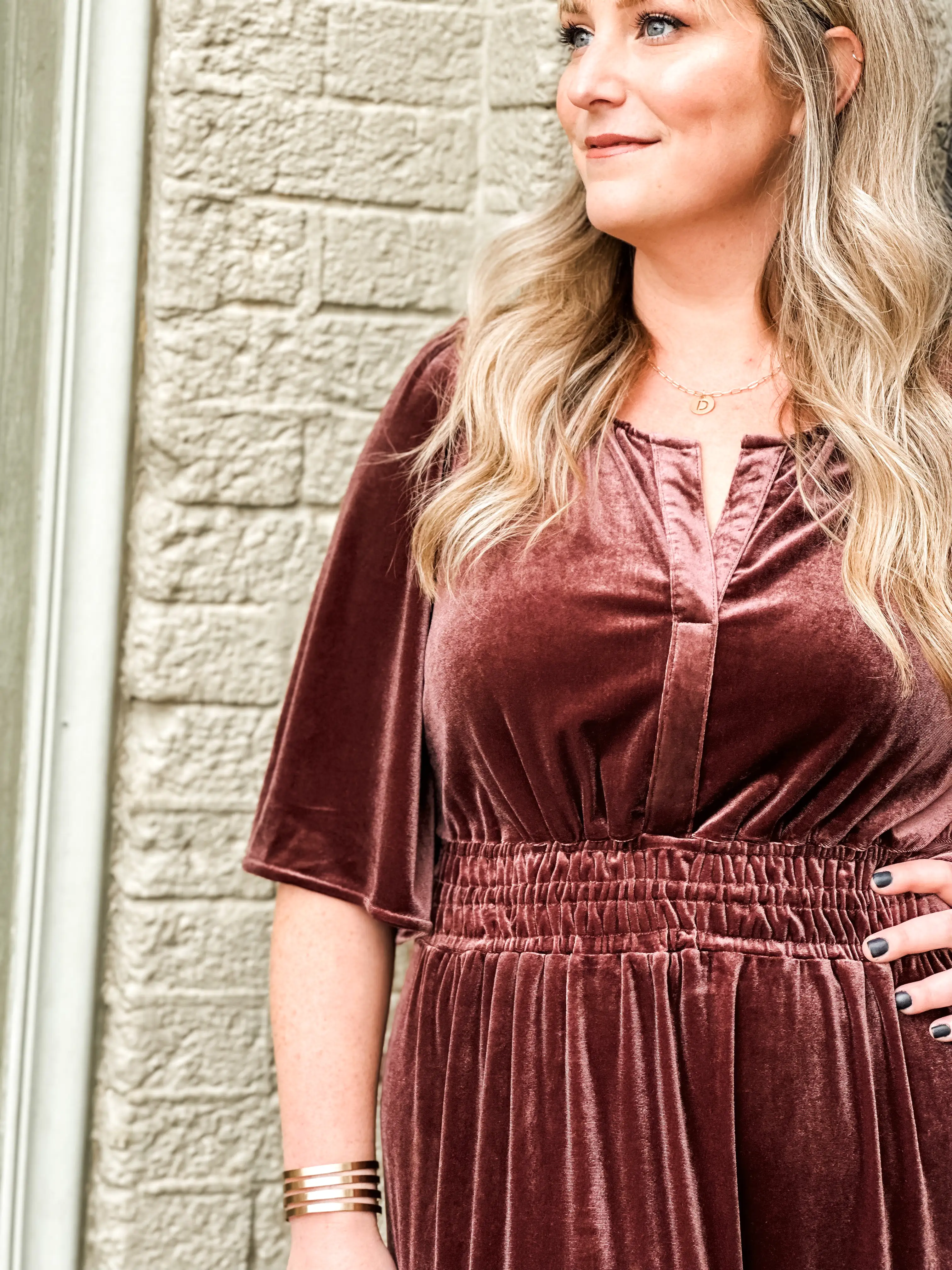 Victoria Velvet Tiered Maxi Dress (S-2X)