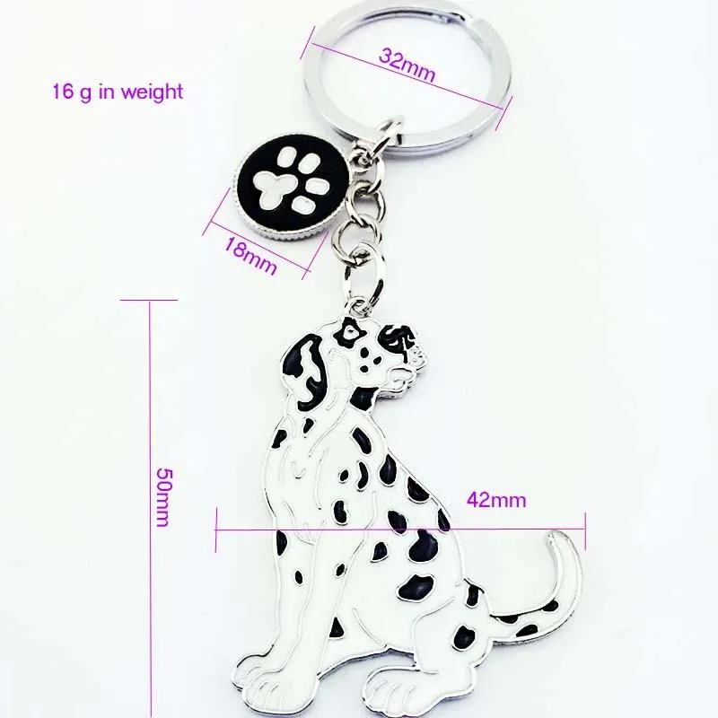 Women's Pet Chihuahua Dog Design Key Chain Bag Pendants Key Buckle