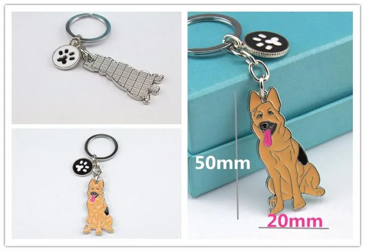 Women's Pet Chihuahua Dog Design Key Chain Bag Pendants Key Buckle